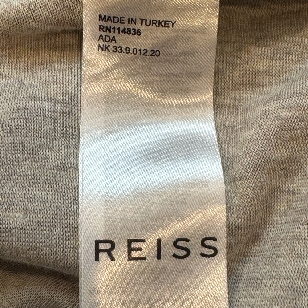 Reiss Ada Open Back Knit Jumpsuit 12 Mock Neck Tie Waist Bow Black - Picture 11 of 12